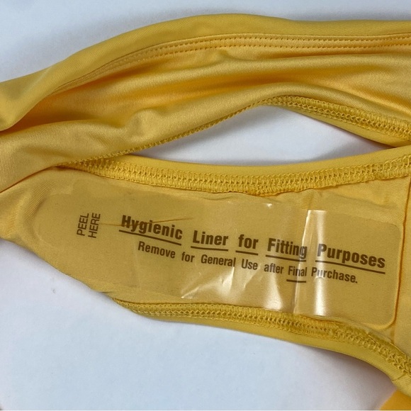 Old Navy Bikini Swim Bottoms Women XXL Yellow Beach UV Protection Swimsuit - Picture 7 of 8